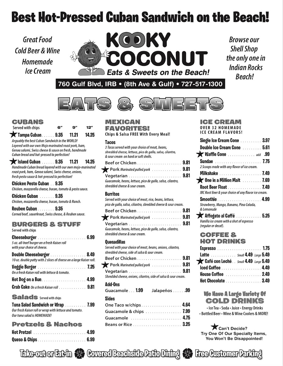 Kooky Coconut Menu - Image 5